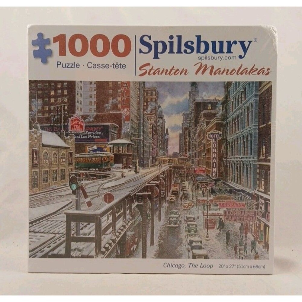 Spilsbury 1000 Piece Jigsaw Puzzle"Chicago, The Loop"-NEW/SEALED!